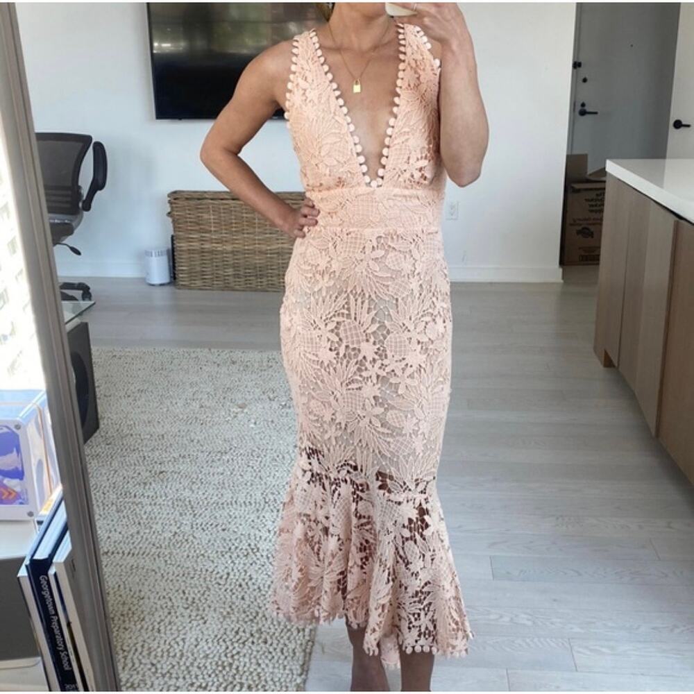 NEW NWT Maria Lucia Hohan Midori Lace Midi Dress size 8